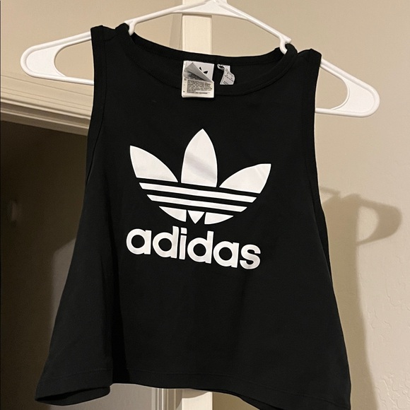 adidas Tops - Adidas Activewear Y2K Cropped Black and White Crop Top size medium Y2K